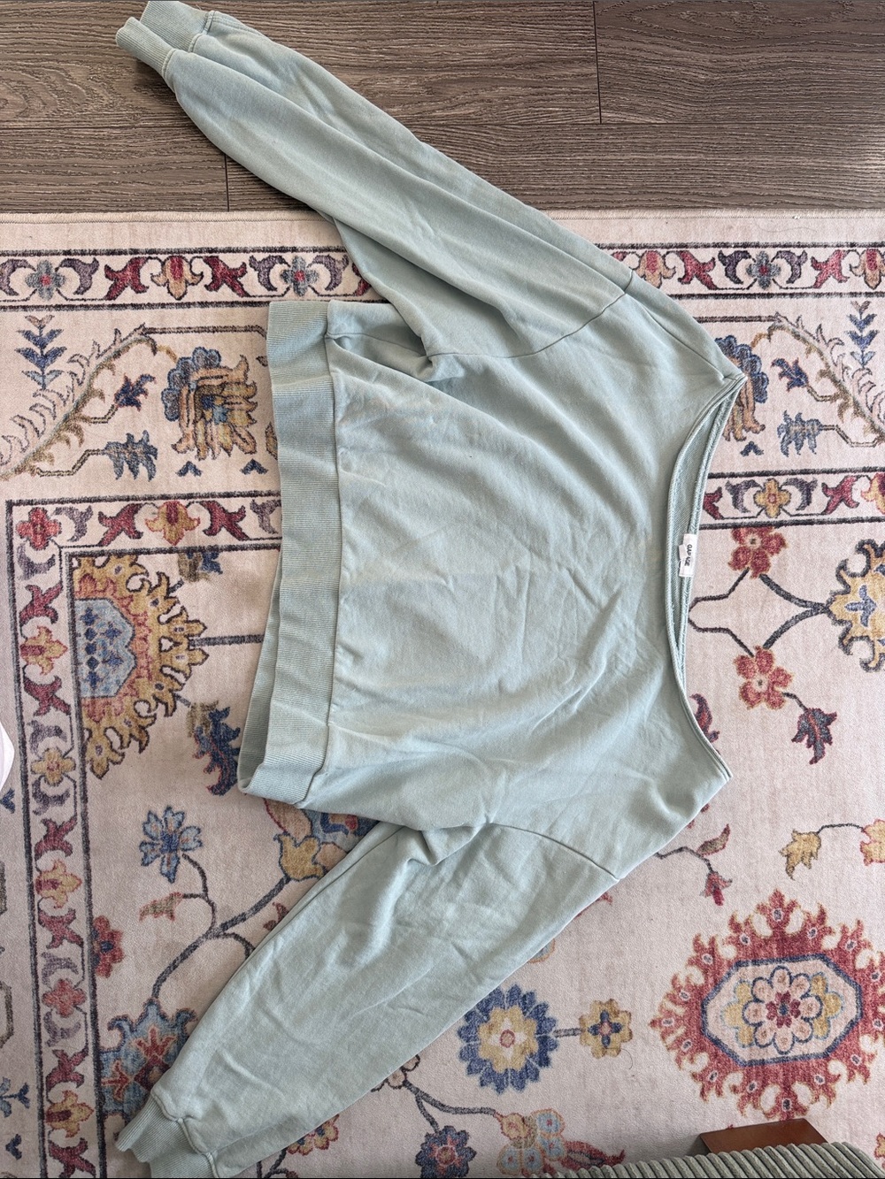 Garage Sage Green Cozy Crewneck Sweatshirt